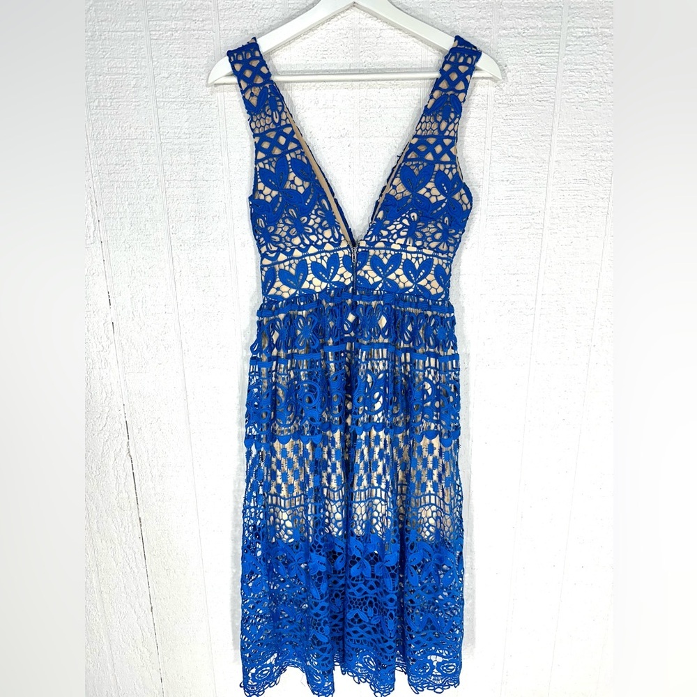 Lulus lace midi dress blue size XS - Picture 5 of 9